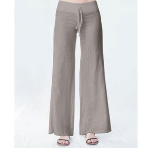 Krisa Wide Leg Linen Pant NWT